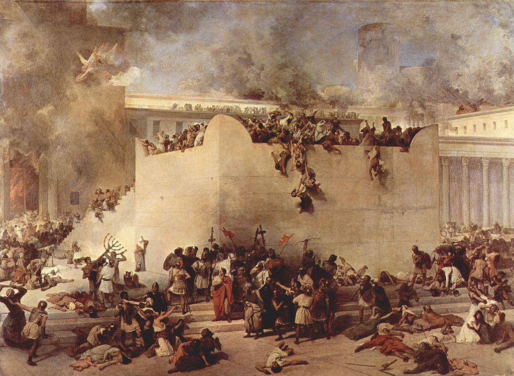 ---Francesco Hayez The destruction of the Temple of Jerusalem---WIKI