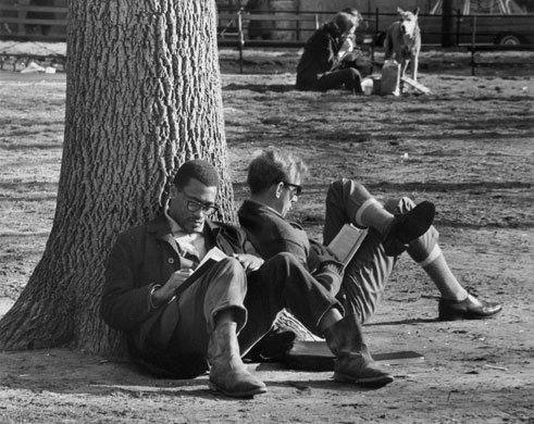 ---André Kertész - Washington Square, New York City, 1969---click image for source...