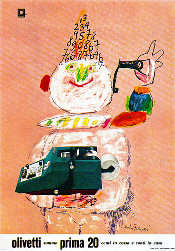 Andre Francois. Olivetti Typewriter...click image for source...