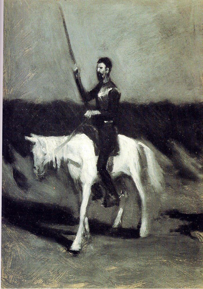 ---Edward Hopper - Edward Hopper Don Quixote on Horseback Painting---click image for source...