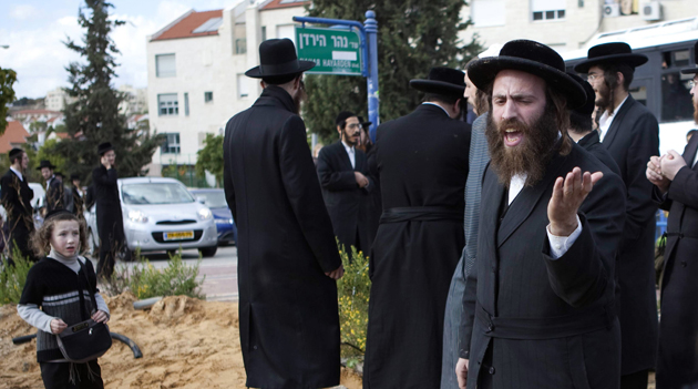 ---Fighting Mad: Ultra-Orthodox Jews are pushing back against efforts to fight gender segregation and harassment. Secular Jews must not allow fundamentalists to hijack Judaism. Read more: http://forward.com/articles/148983/fighting-back-against-fundamentalism/?p=all#ixzz2U4TkWSQb 