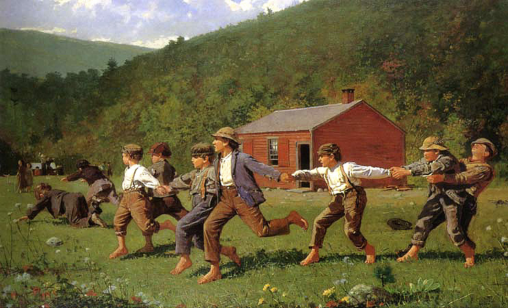---"Snap the Whip" by Winslow Homer, 1872"---click image for source...