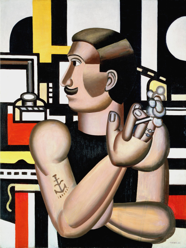---Fernand Léger (French, 1881-1955). The Mechanic, 1920. Oil on canvas. 45 5/8 x 35 in. (115.9 x 88.9 cm). Purchased 1966. National Gallery of Canada, Ottawa. © 2009 Artists Rights Society (ARS), New York / ADAGP, Paris---