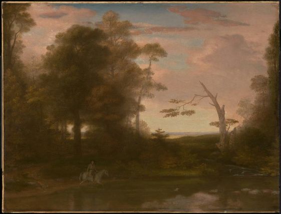 ---Landscape, American Scenery: Time, Afternoon, with a Southwest Haze     1835     Washington Allston, American, 1779–1843 ---click image for source...