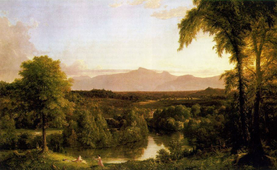 ---Thomas Cole, View on the Catskill, Early Autumn, 1837---WIKI